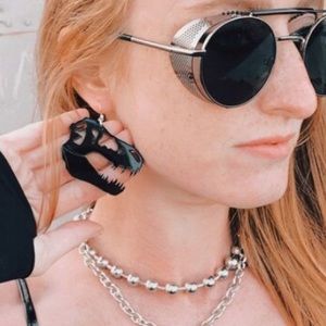 Brand new Dino earrings from Nomad Kandi🖤🦖